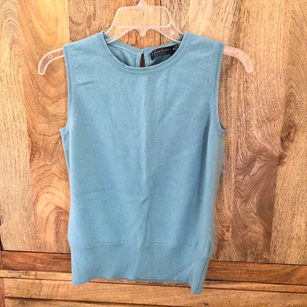 Brooks Brothers 100% Cashmere Vest Baby blue